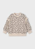 Ruffle Sleeve Leopard Sweatshirt
