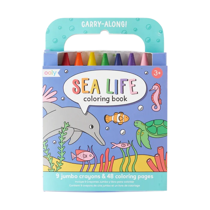 Sea Life Coloring Book Carry Along