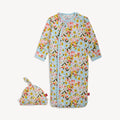 Seraphina Modal Magnetic Gown + Hat Set w/Ruffle-0/3 month
