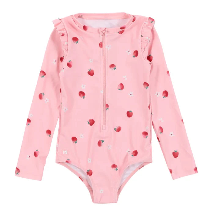 Strawberry 1 pc. Rashguard Swimsuit