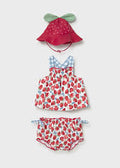 Strawberry Swimsuit + Hat