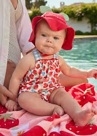 Strawberry Swimsuit + Hat
