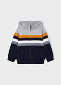 Stripe Zip Hoodie Sweater