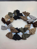 Suede Bowtie w/Tails Bow