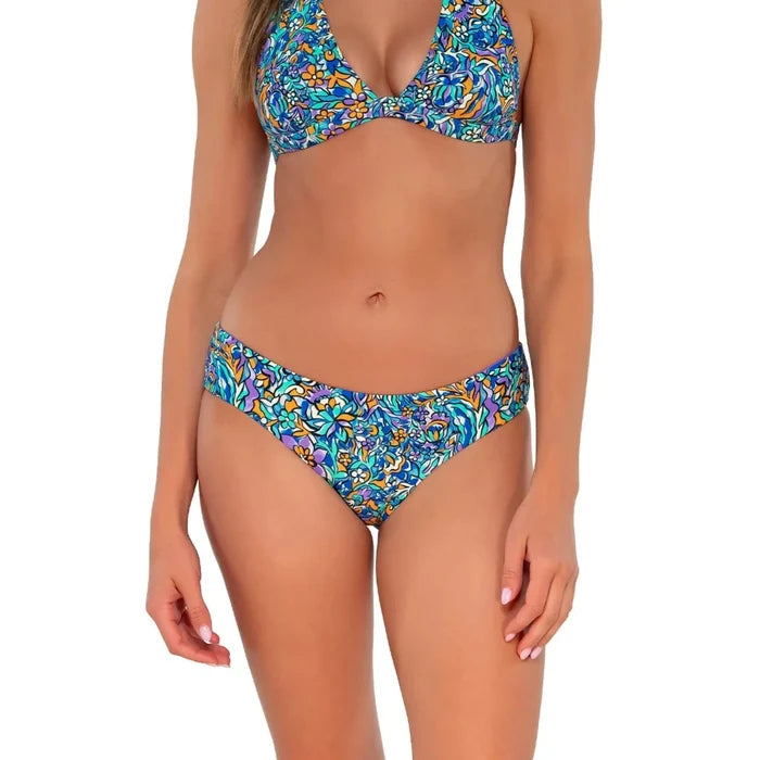 Sunsets Alana Reversible Hipster Bikini Bottom 19B Pansy Fields Set 1