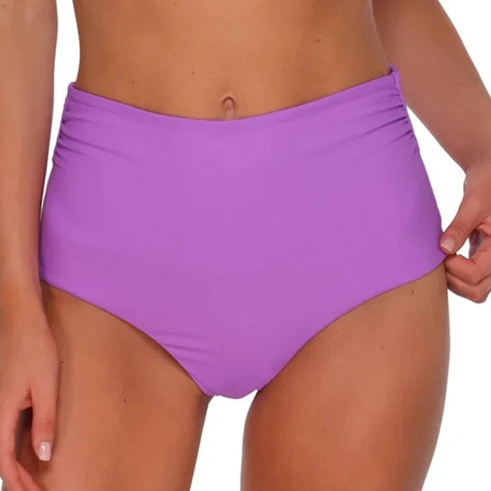 Sunsets Capri High Waist Bikini Bottom 310B - Berry Burst