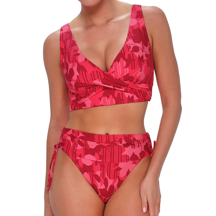 Sunsets Darci High Waist Bikini Bottom 282B Rambling Rose Set