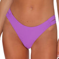 Sunsets Dora Double Tab Bikini Bottom 205B Berry Burst Front
