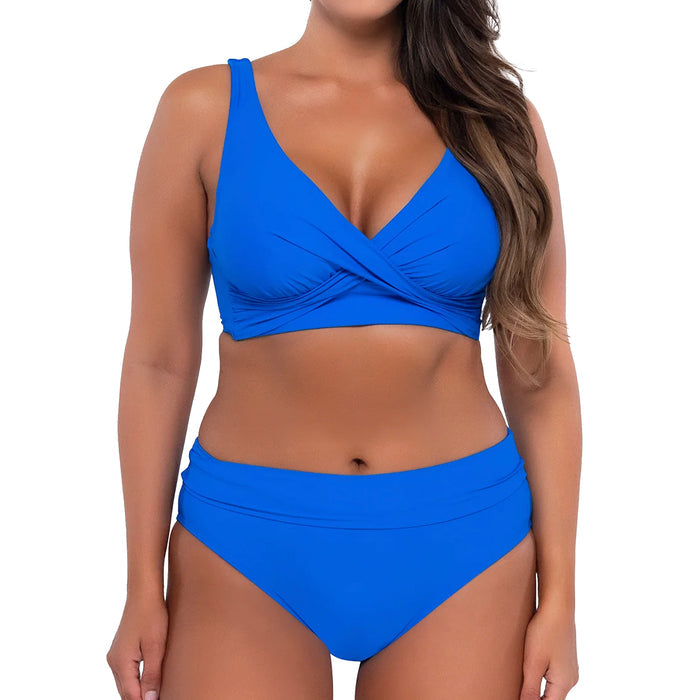 Sunsets Elsie Bikini Top 523 Electric Blue Set
