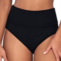 Sunsets Hannah High Waist Bikini Bottom 33B Black Pacifica Front