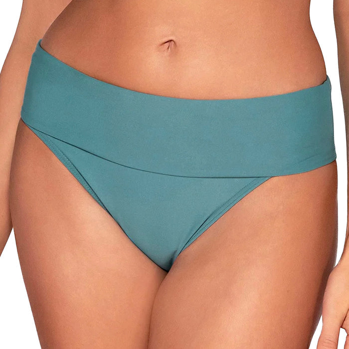 Sunsets Hannah High Waist 33B Bikini Bottom Ocean Folded