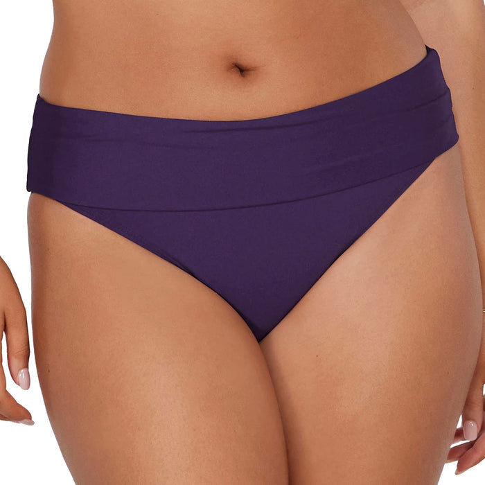 Sunsets Hannah High Waist 33B Paradise Plum Folded View