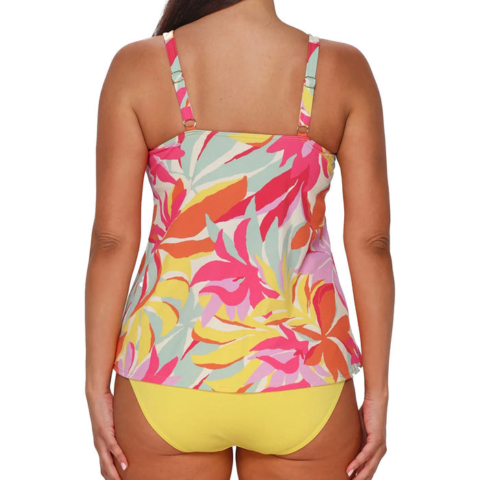 Sunsets Jenna Tankini Top 962T Tropicolor Crepe Back