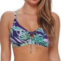 Sunsets Kauai Keyhole Bikini Top 54 Palm Shade Front