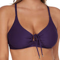Sunsets Kauai Keyhole Bikini Top 54 Paradise Plum Front