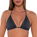 Sunsets Laney Triangle Bikini Top 601T Slate Seagrass Texture Front