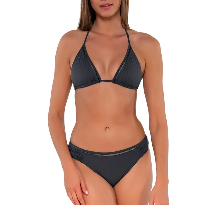 Sunsets Laney Triangle Bikini Top 601T Slate Seagrass Texture Set