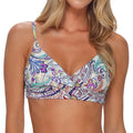 Sunsets Lyla Bralette Bikini Top 619T Tide Pool Twist Front