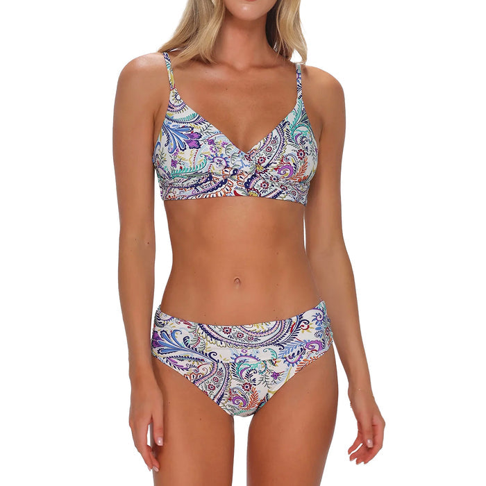 Sunsets Lyla Bralette Bikini Top 619T Tide Pool Twist Set
