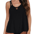 Sunsets Pacifica Black Sadie Tankini Top 964T Black Pacifica Front