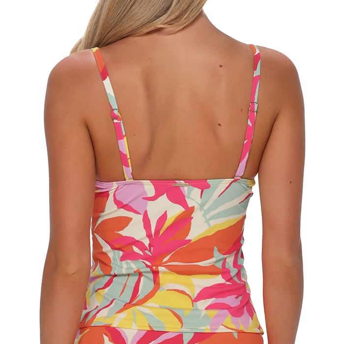Sunsets Simone Tankini Top 81T Tropicolor Crepe Back