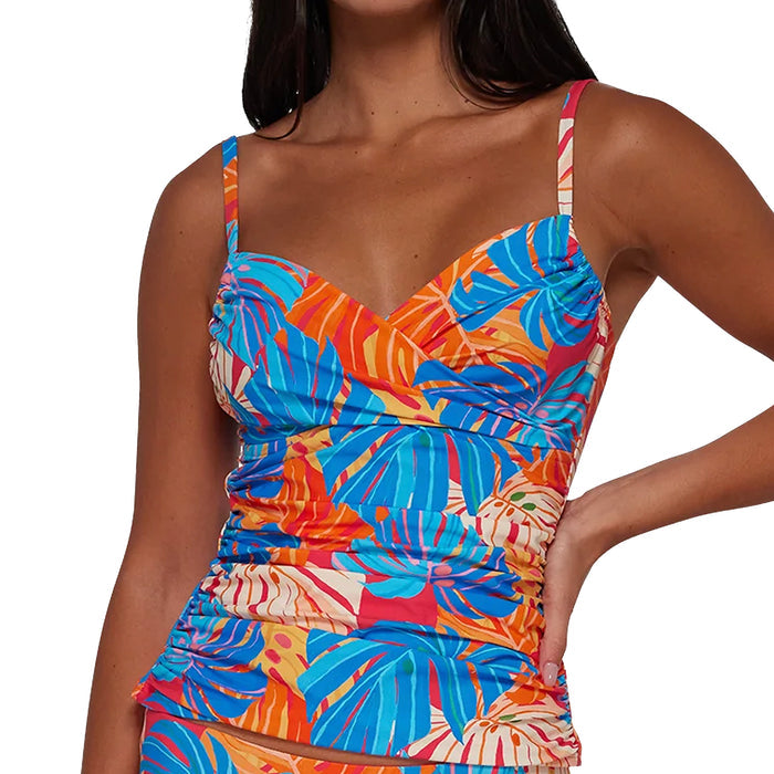 Sunsets Simone Tankini Top 81T Zesty Tropicana Front