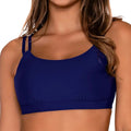 Sunsets Taylor Bralette Bikini Top 56 Indigo Front