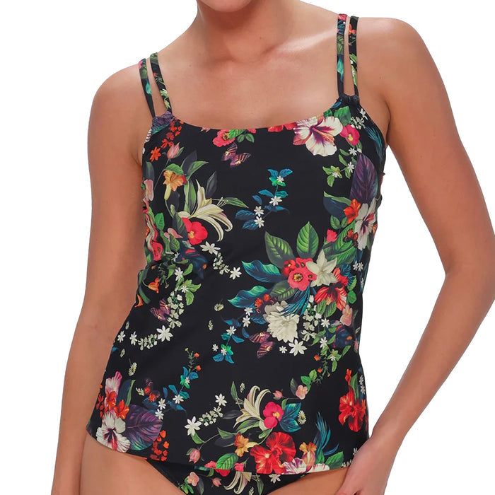 Sunsets Taylor Tankini Top 75 Fleur Noire Front