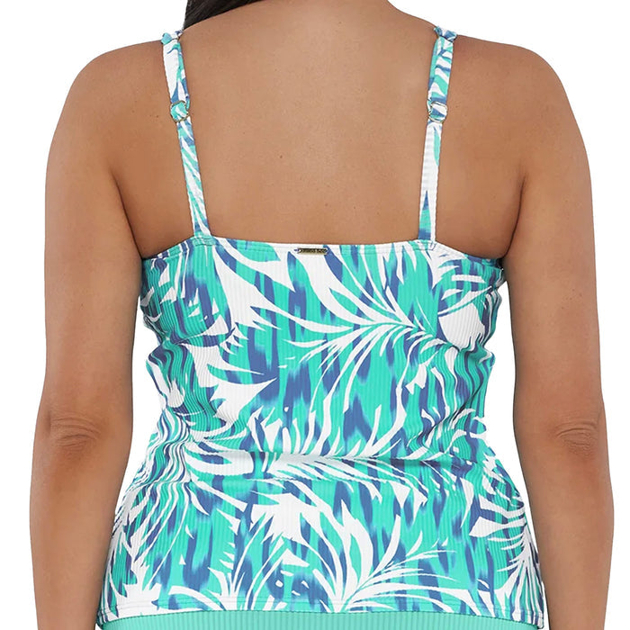 Sunsets Taylor Tankini Top 75 Sea Breeze Sandbar Rib Back