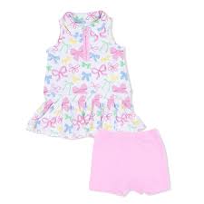 Sweet Bows Polo Tennis Dress w/shorts
