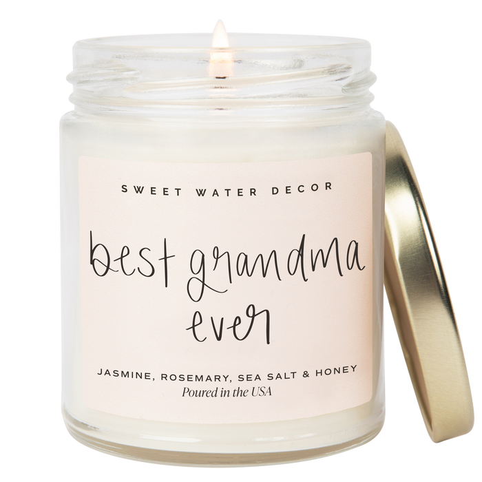 Sweet Water Decor - Best Grandma Ever 9 oz Soy Candle - Home Decor & Gifts