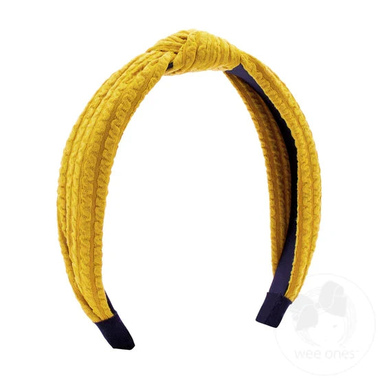 Textured Fabric Knot Headband