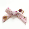 The Tiny Bow Shop - Floral Splatter Gauze Classic Hair Bow