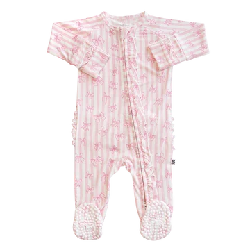 Tie the Knot Ruffle Footie