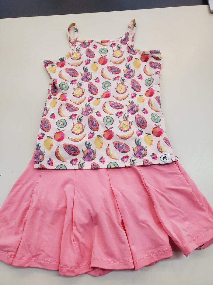 Tropical Fruits Tank + Skort Set