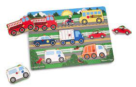Vehicles Peg Puzzle