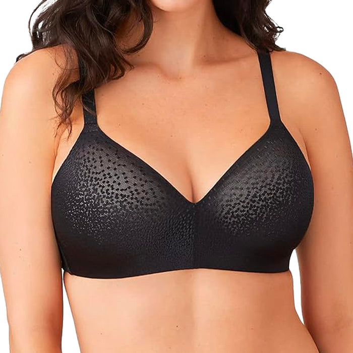 Wacoal Back Appeal Wire Free Bra 852403 Black Front