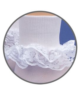 White Dress Lace Socks