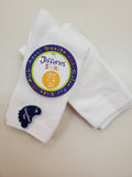 White Knee High Socks-2 pack (White or Navy)
