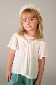 White Top with Lace Neckline