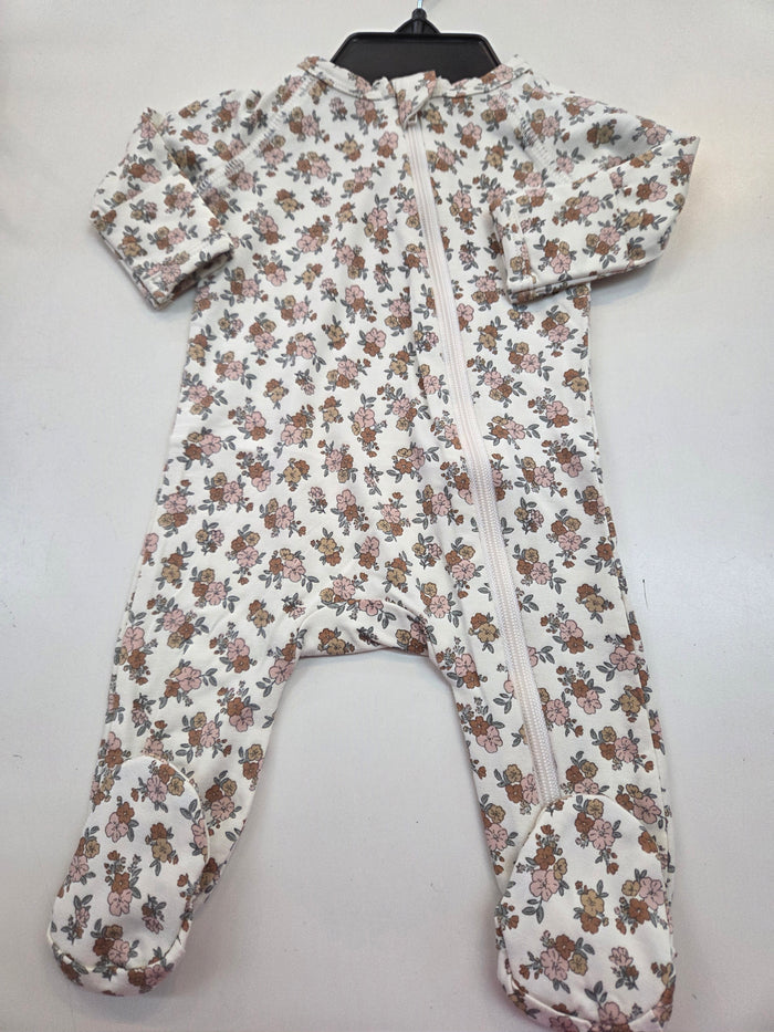 Wildflower Bamboo Zip Footie