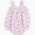 Winding Roses Stripe Ruffly Strap Bubble